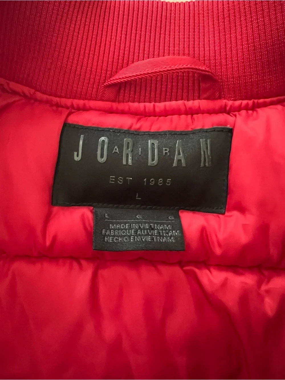 Air Jordan Red Bomber Jacket NWT